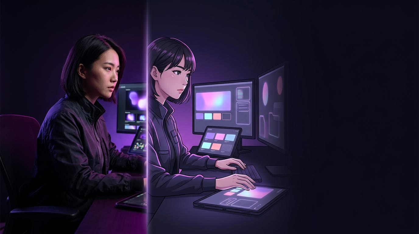 真人转动漫